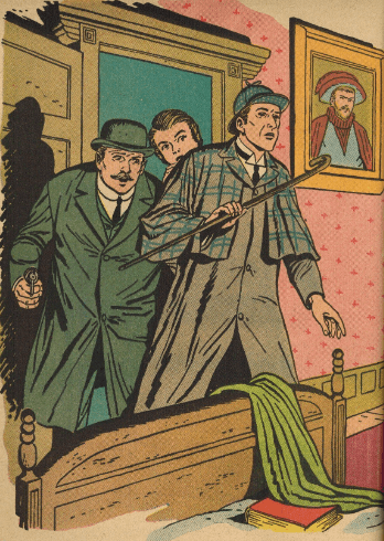 Sherlock Holmes and Watson Atril press