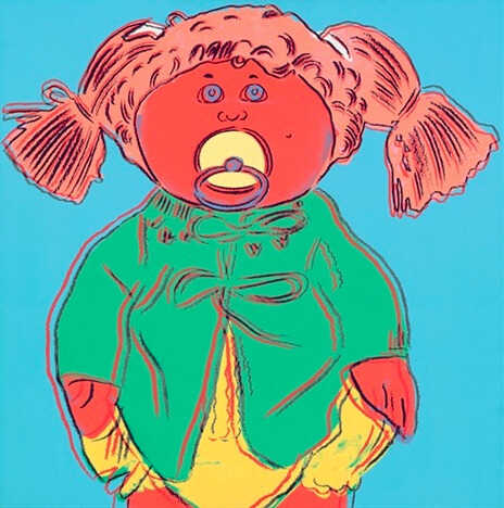 Muñecas,<br/> por Lucy Gómez 1 Andy Warhol Atril press