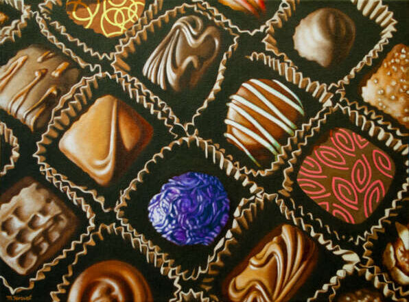 Chocolates,<br/> por Leonor Henríquez