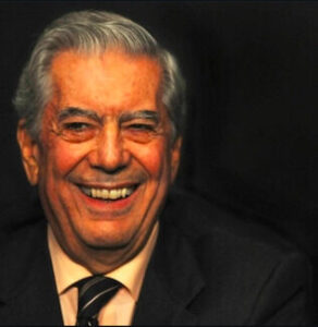 Sus obras quedan,<br/> por Mayte Navarro 4 Mario Vargas Llosa Atril press