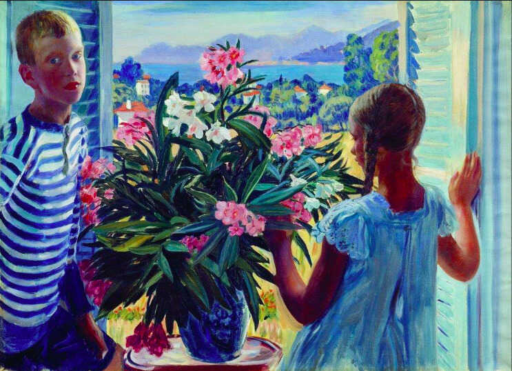 Varón y hembra, <br/> por Getulio Bastardo 1 Boris Kustodiev Atril press