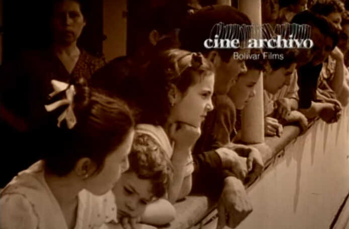 Portugueses en Venezuela,<br/> por Soledad Morillo Belloso 1 Fotografia cortesia de Cine Archivo Bolivar Films Atril press
